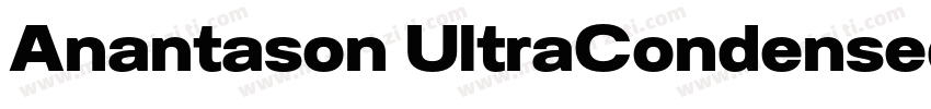 Anantason UltraCondensed字体转换